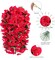 Artificial Faux Bougainvillea Flowers Plants for Outdoor Outside Summer Decoration, 2 PCS Fake Silk UV Resistant Look Real Long Trailing Vines for Front Door Porch Planter Urn Patio Balcony, Red